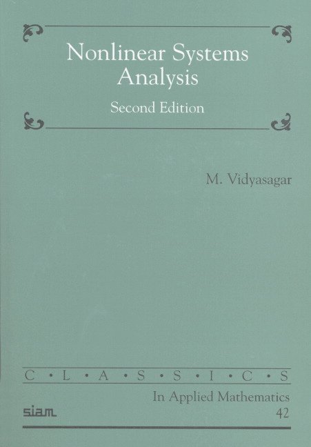 M. Vidyasagar - Nonlinear Systems Analysis, Häftad