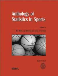 bokomslag Anthology of Statistics in Sports