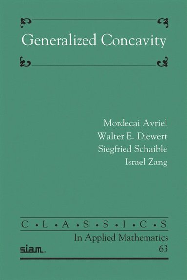 bokomslag Generalized Concavity