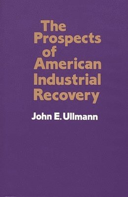 bokomslag The Prospects of American Industrial Recovery