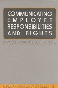 bokomslag Communicating Employee Responsibilities and Rights