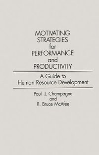 bokomslag Motivating Strategies for Performance and Productivity