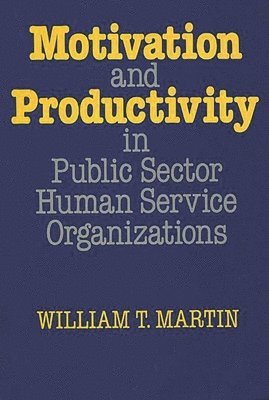 William Martin - Motivation and Productivity in Public Sector Human Service Organizations, Inbunden