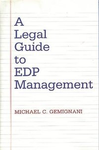bokomslag A Legal Guide to EDP Management