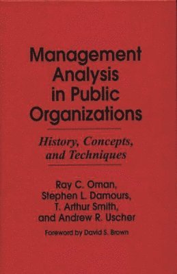 bokomslag Management Analysis in Public Organizations