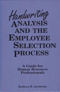 bokomslag Handwriting Analysis and the Employee Selection Process