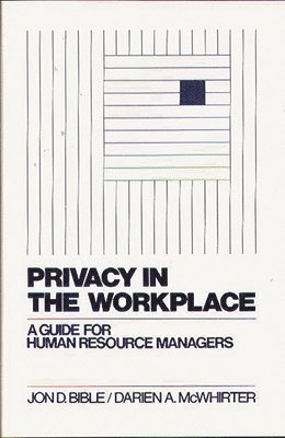 bokomslag Privacy in the Workplace