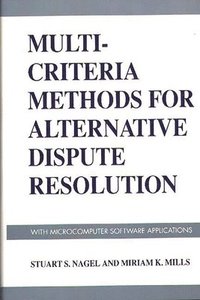 bokomslag Multi-Criteria Methods for Alternative Dispute Resolution