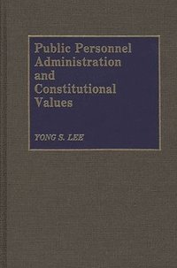 bokomslag Public Personnel Administration and Constitutional Values