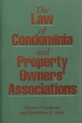 bokomslag Law of Condominia and Property Owners' Associations