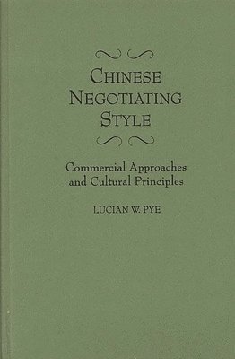 bokomslag Chinese Negotiating Style