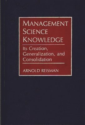 bokomslag Management Science Knowledge