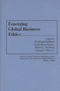bokomslag Emerging Global Business Ethics
