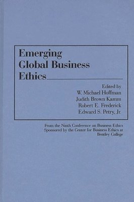 bokomslag Emerging Global Business Ethics
