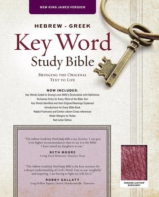 Amg Publishers, Amg Publishers - NKJV Hebrew-Greek Key Word Study Bible Burgundy, The, Inbunden