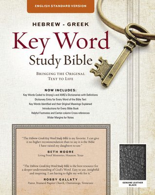 bokomslag ESV Hebrew-Greek Key Word Study Bible Black, The