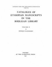 bokomslag Catalogue of Ethiopian Manuscripts in the Bodleian Library