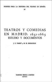 bokomslag Teatros y Comedias en Madrid 1651-65