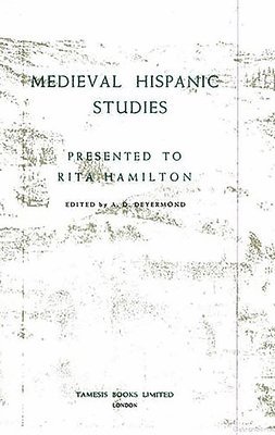 Medieval Hispanic studies presented to Rita Hamilton 1