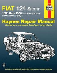 bokomslag Fiat 124 Sport Coupe & Spider (1968-1978) Haynes Repair Manual (USA)