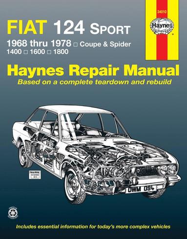 bokomslag Fiat 124 Sport Coupe & Spider (1968-1978) Haynes Repair Manual (USA)