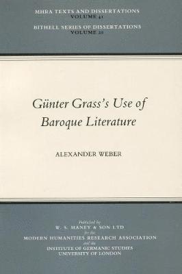 bokomslag Gunter Grass's Use of Baroque Literature