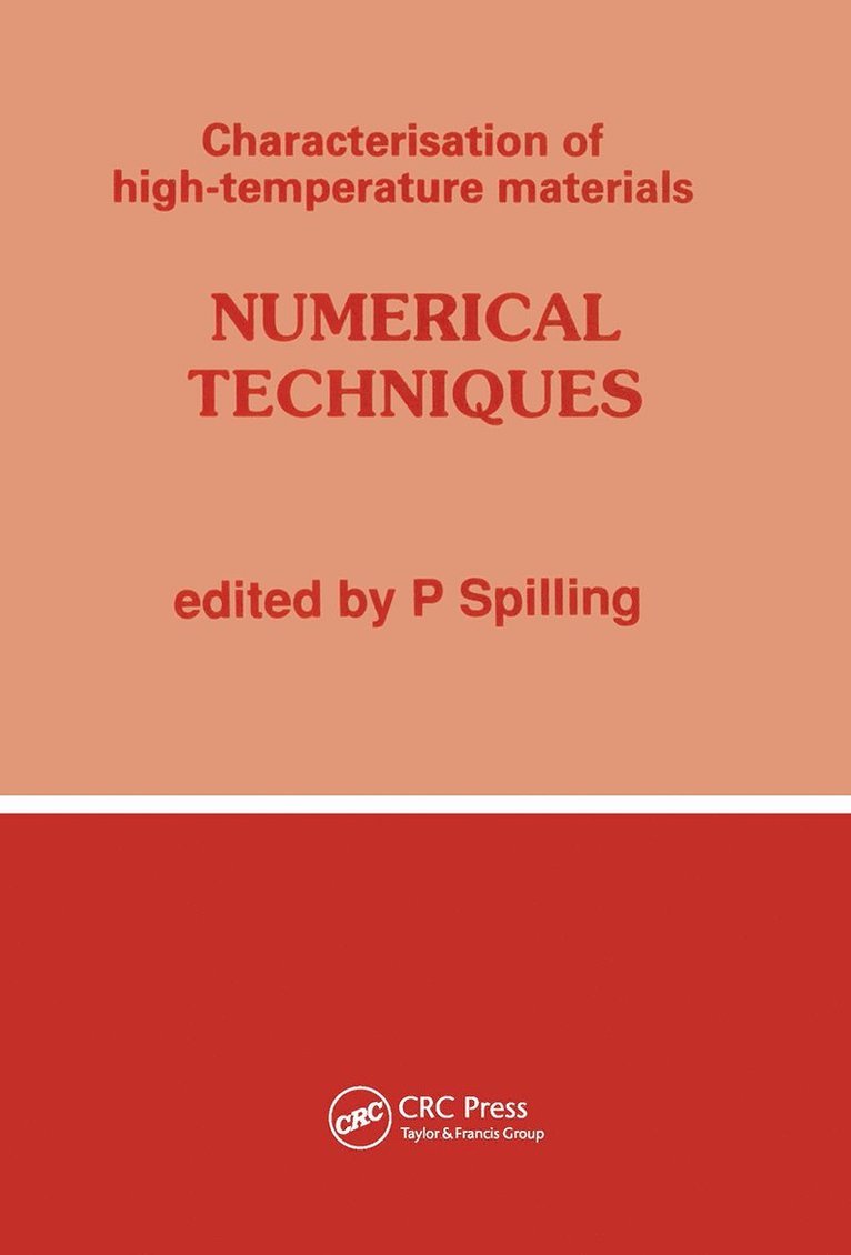 P. Spilling - Numerical Techniques, Häftad
