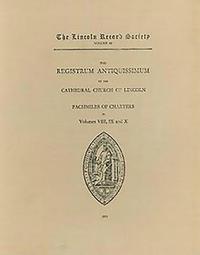 bokomslag Registrum Antiquissimum of the Cathedral Church of Lincoln [facs 8-10]