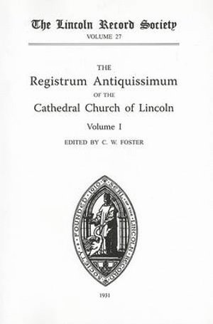 bokomslag Registrum Antiquissimum of the Cathedral Church of Lincoln [I]