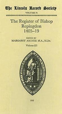 bokomslag Register of Bishop Philip Repingdon 1405-1419