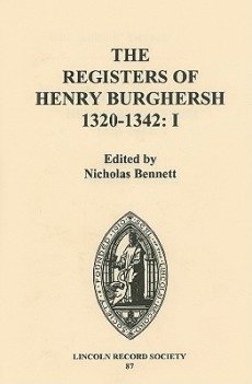 Nicholas Bennett - Registers of Henry Burghersh 1320-1342, Inbunden
