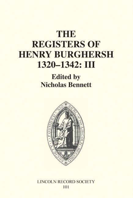 Registers of Bishop Henry Burghersh 1320-1342