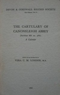bokomslag Cartulary Of Canonsleigh Abbey