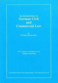 bokomslag An Introduction to German Civil and Commercial Law
