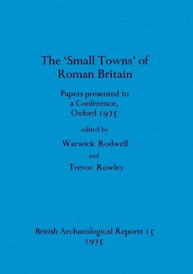 Warwick Rodwell, Trevor Rowley - Small towns' of Roman Britain: Papers presented to a conference, Oxford, 1975, Häftad
