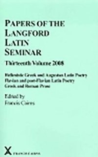 bokomslag Papers of the Langford Latin Seminar 13