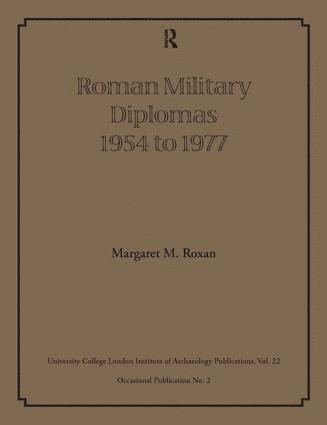 bokomslag Roman Military Diplomas 1954 to 1977