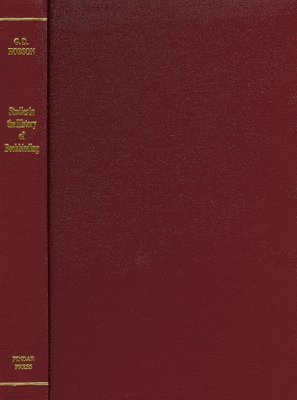 GD Hobson, Gd Hobson - Studies in the History of Bookbinding, Inbunden