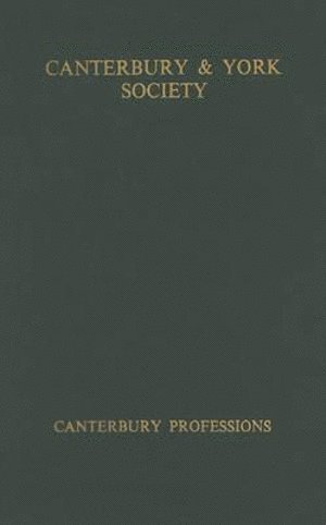 bokomslag Canterbury Professions