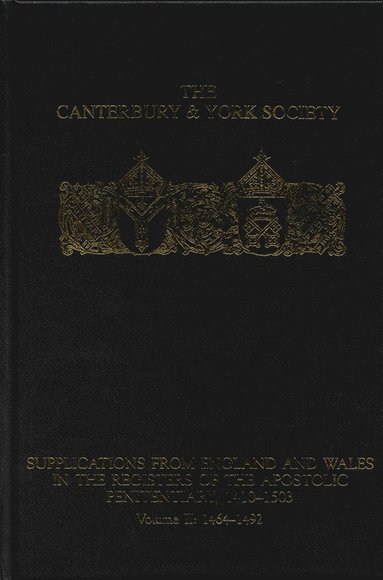 bokomslag Supplications from England and Wales in the Registers of the Apostolic Penitentiary, 1410-1503