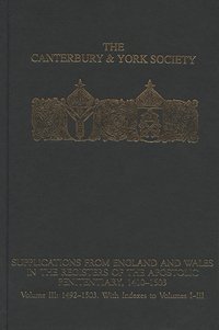 bokomslag Supplications from England and Wales in the Registers of the Apostolic Penitentiary, 1410-1503