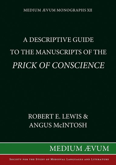 bokomslag Descriptive Guide to the Manuscripts of the 'Prick of Conscience'