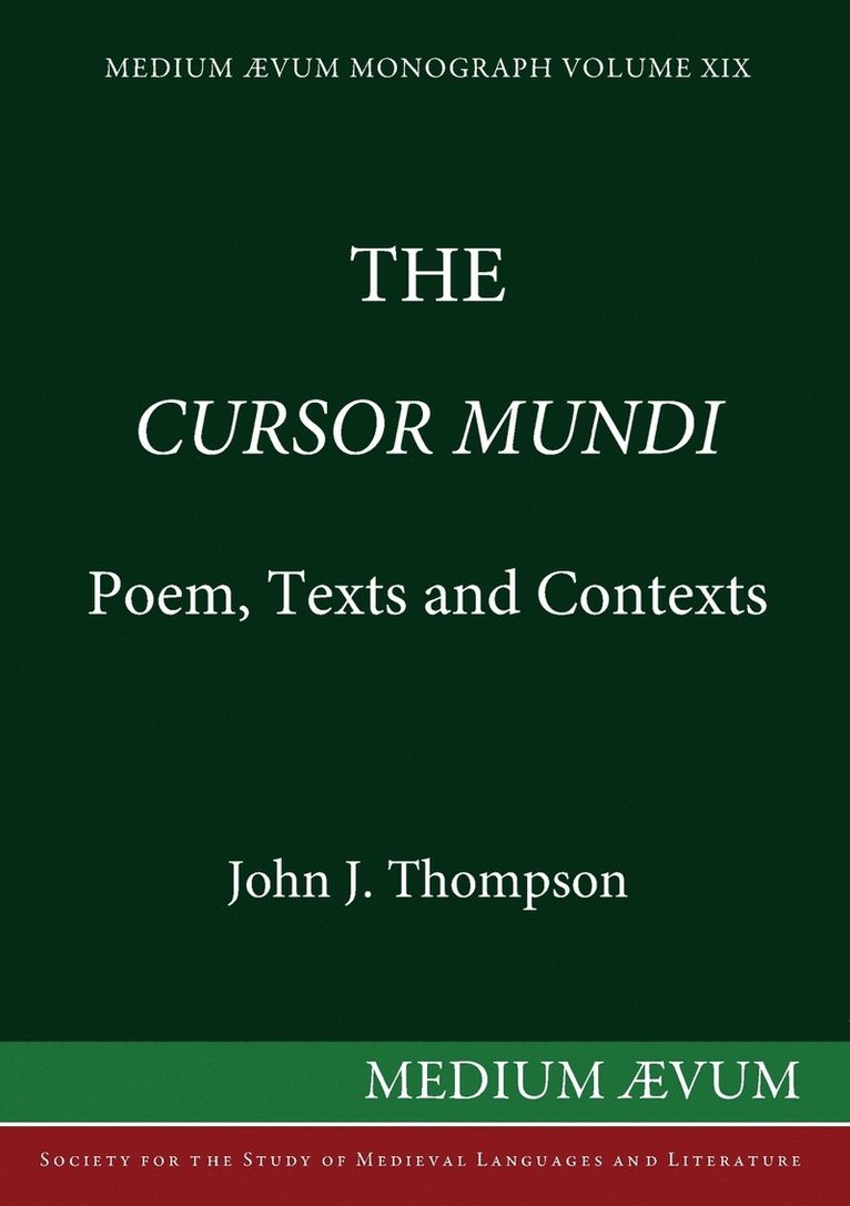 John J. Thompson, John J Thompson - "Cursor Mundi", Häftad