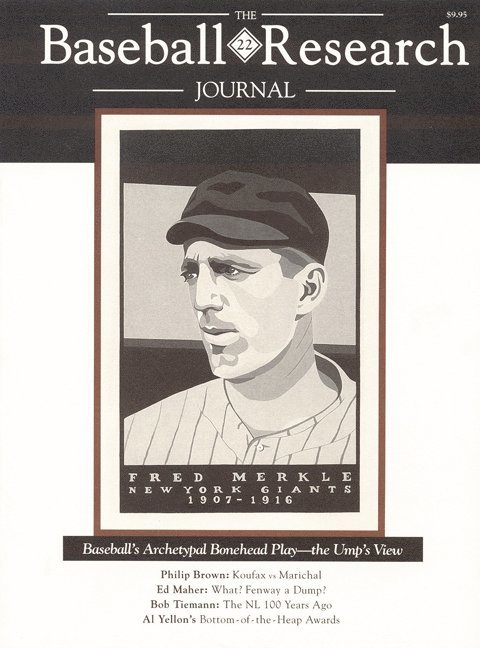 The Baseball Research Journal (BRJ), Volume 22 1