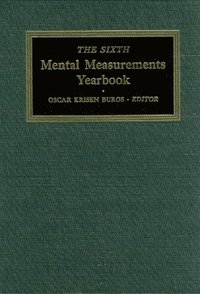 bokomslag The Sixth Mental Measurements Yearbook