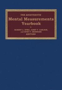 bokomslag The Eighteenth Mental Measurements Yearbook