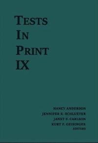 bokomslag Tests in Print IX
