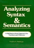 Analyzing Syntax and Semantics Textbook 1