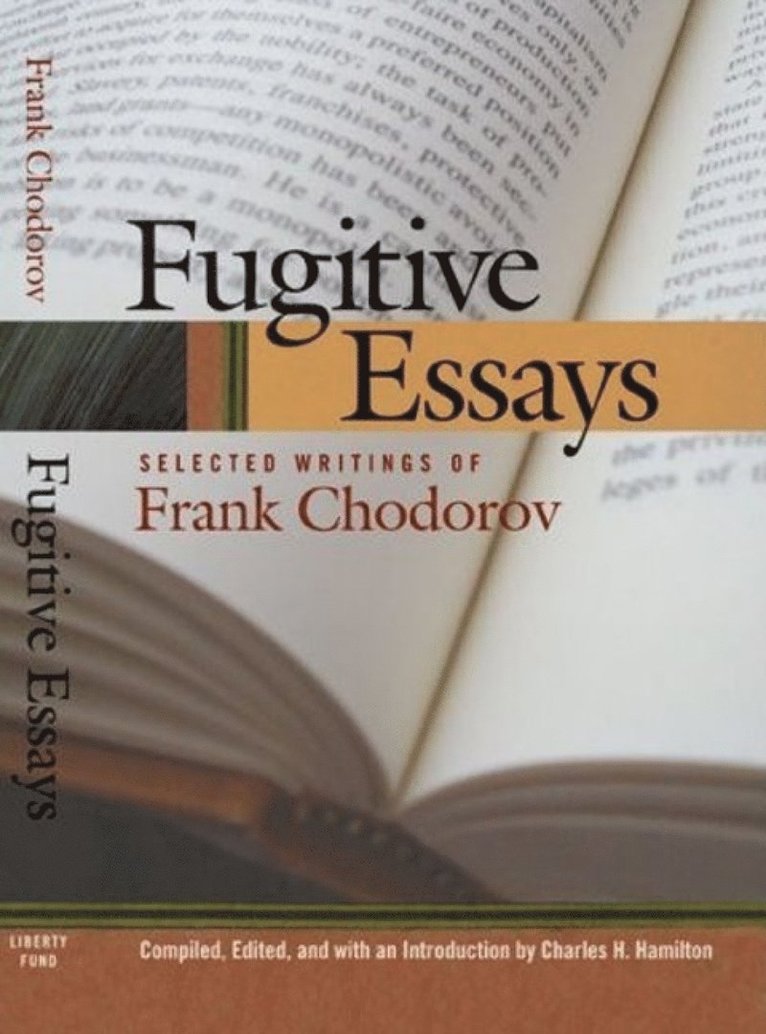 Fugitive Essays