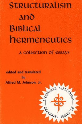 bokomslag Structuralism and Biblical Hermeneutics